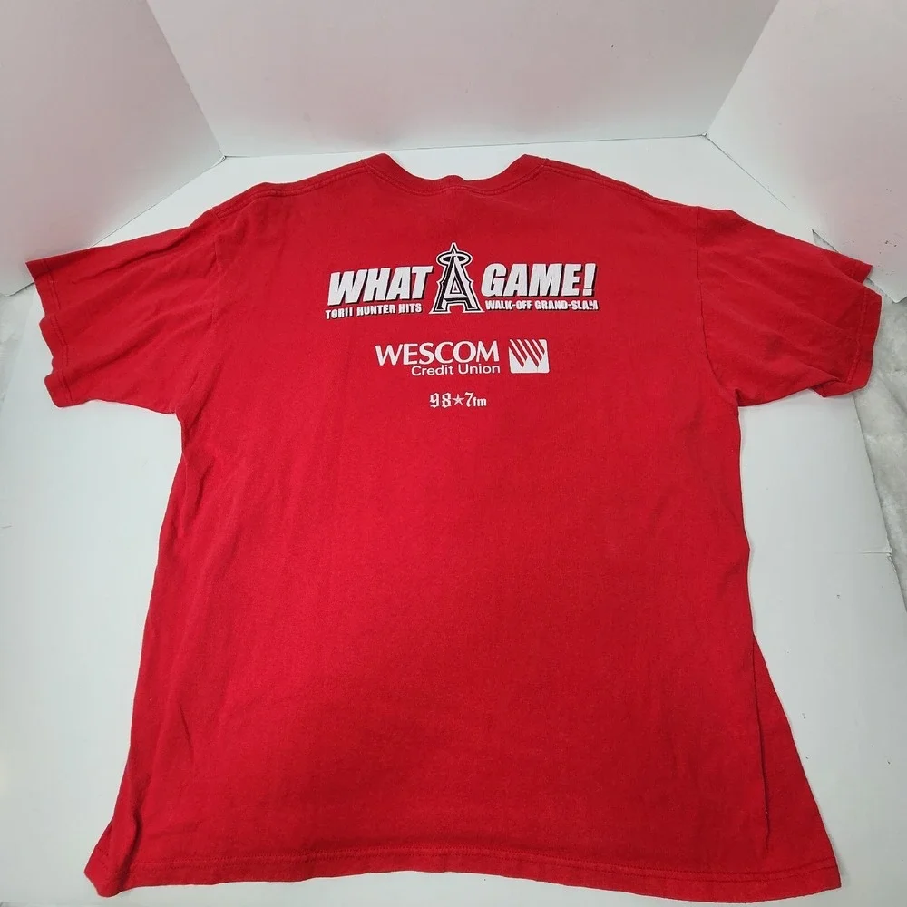 Stadium Giveaway Torii Hunter Los Angeles Angels MLB Big Game Hunter Size XL Red